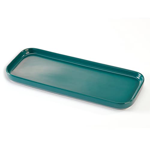 Keramik-Tablett, Küchenspüle, Kosmetik-Halter (schwarzgrün) von CosyCorner