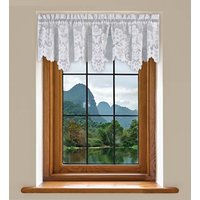 Grace Floral Lace Maßgeschneiderte Fenster Volant, Küche Spitze Volant Vorhänge, 51 "Und 56" Zoll Home Decor von CosyDomy