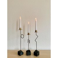 3Er Set Postmoderner Ikea Kerzenhalter - Modell "Kräsen" Aus Den 1980Er Jahren von CosyEcke