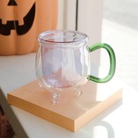 Cauldron Xl Doppelglasbecher | Grün Und Flieder Halloween Becher Summerween Dekor Frühlingshexe Skurriles Hexen Geschenk Cauldron Xl Doppelglasbecher | Grün Und Flieder Halloween Becher Summerween Dekor Frühlingshexe Skurriles Hexen Geschenk von CosycoreAtelier