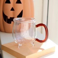 Cauldron Xl Doppelglasbecher | Rosa Und Bernstein Halloween Becher Summerween Dekor Frühlingshexe Skurriles Hexen Geschenk Cauldron Xl Doppelglasbecher | Rosa Und Bernstein Halloween Becher Summerween Dekor Frühlingshexe Skurriles Hexen Geschenk von CosycoreAtelier