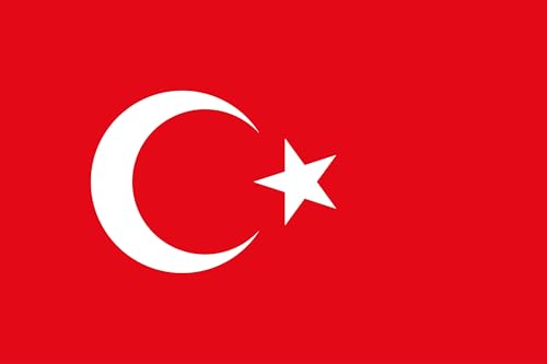 Cosymate Türkei Flagge 90x150 cm Türkische Nationalflagge mit Messing-Ösen - Strapazierfähige Fahne für Fahnenmast - 100% Polyester Cosymate Türkei Flagge 90x150 cm Türkische Nationalflagge mit Messing-Ösen - Strapazierfähige Fahne für Fahnenmast - 100% Polyester von Cosymate