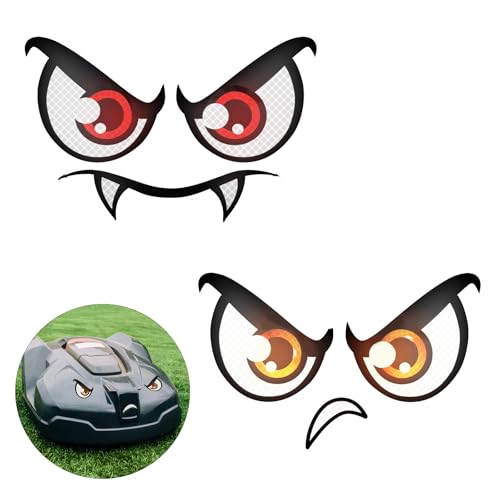 Augen Aufkleber Mähroboter, 2-Pack Reflektierend Augenaufkleber für Roboter Wasserdicht Aufkleber Staubsauger Roboter Selbstklebend Augenaufkleber Mähroboter Deko (Stil 1) Augen Aufkleber Mähroboter, 2-Pack Reflektierend Augenaufkleber für Roboter Wasserdicht Aufkleber Staubsauger Roboter Selbstklebend Augenaufkleber Mähroboter Deko (Stil 1) von Cosysparks