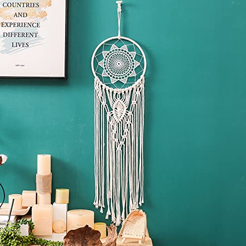 Traumfänger Makramee Traumfänger Boho Gewebte Makramee Wandbehang Boho Wand Dekor Handgemachte Große Traumfänger-Ornament Handwerks Geschenk von Cosysparks