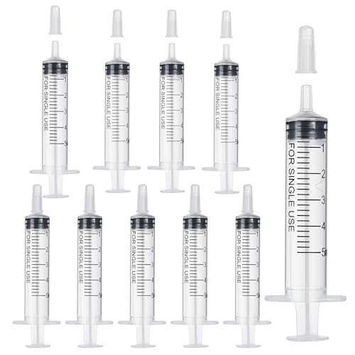 10 Stück Spritzen 5ml mit Kappe, 5ml Einwegspritzen Ohne Nadel, Kunststoff Dosier Futterspritze für Wissenschaftliche Labor FlüSsigkeitsmessung Kolostrum TierfüTterung PflanzenbewäSserung 10 Stück Spritzen 5ml mit Kappe, 5ml Einwegspritzen Ohne Nadel, Kunststoff Dosier Futterspritze für Wissenschaftliche Labor FlüSsigkeitsmessung Kolostrum TierfüTterung PflanzenbewäSserung von Cotchen