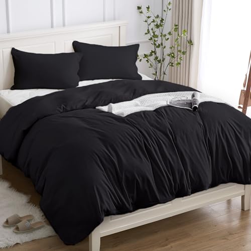 Cotopuro Bettwäsche 240x220 3teilig 100% Baumwolle, Bettbezug Set 220x240 (2 Kissenbezug 50x80) aus Premium Baumwolle 150GSM, Weich, Atmungsaktiv, Hypoallergen - Blau von Cotopuro