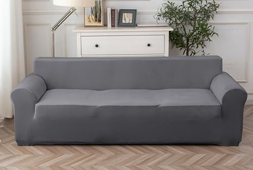 Sofa überzug 2 Sitzer (130-190cm) Stretch, Super Elastisch Sofabezug Mit Armlehnen,Kratzfester rutschfest Sofa Cover für Hunde Katzen und Haustiere, Weich und Bequem von Cotopuro