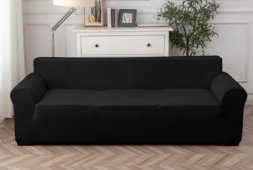 Sofa überzug 2 Sitzer (130-190cm) Stretch, Super Elastisch Sofabezug Mit Armlehnen,Kratzfester rutschfest Sofa Cover für Hunde Katzen und Haustiere, Weich und Bequem von Cotopuro