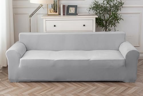 Sofa überzug 2 Sitzer (130-190cm) Stretch, Super Elastisch Sofabezug Mit Armlehnen,Kratzfester rutschfest Sofa Cover für Hunde Katzen und Haustiere, Weich und Bequem von Cotopuro