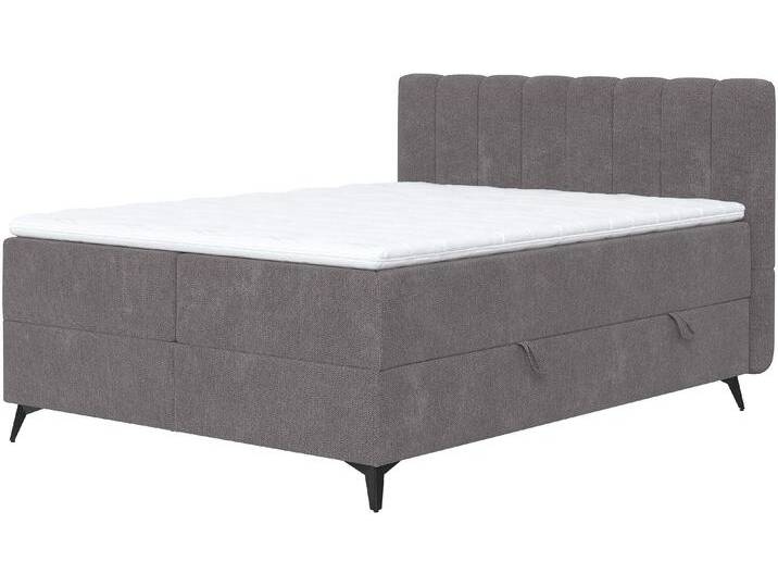 Boxbett COTTA Vicky inkl. Bettkasten , grau (graphite), B:185cm L:210cm, 92% POLYESTER (PES), 8% POLYAMID (PA), Komplettbetten, erhältlich in den Breiten 160x200cm & 180x200cm von Cotta