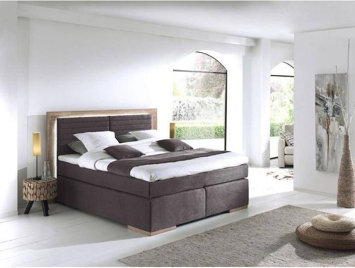 COTTA Boxspringbett Marcel inkl. Topper und Matratze (Komplettbett (Unterbau + Matratze + Topper), 7‑Zonen‑Taschenfederkern, Härtegrad H2/H3, Liegehöhe 67 cm von Cotta