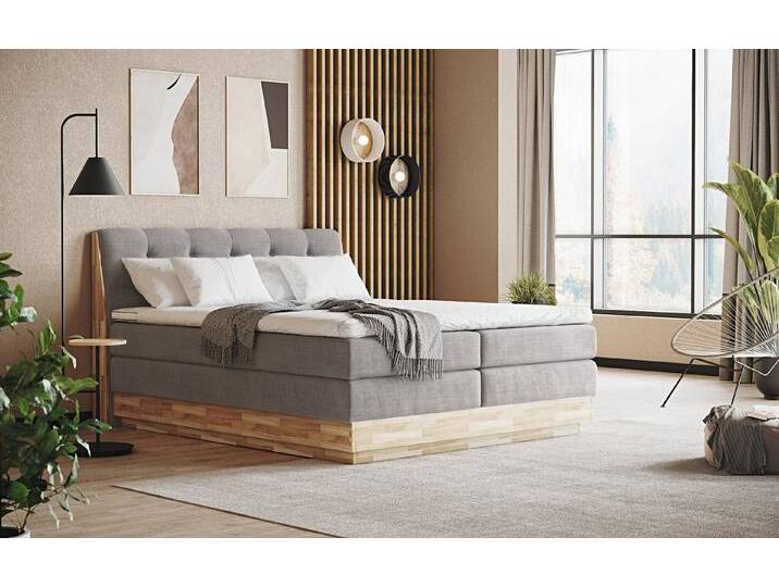 COTTA Boxspringbett Melissa - mit LED, Bettkästen, Kaltschaum-Topper & H2/H3 Matratzen (Bett inklusive Matratze, Topper und Bettkasten), mit LED, Kaltschaum-Topper, Bettkasten & H2/H3-Matratzen von Cotta