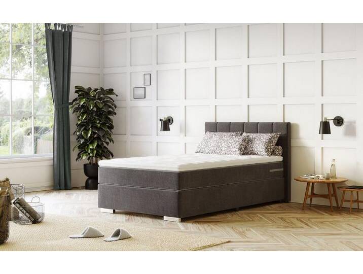 COTTA Boxspringbett Simba, grau, 5-Zonen-Taschen-Federkernmatratze, 5-Zonen-Taschen-Federkernmatratze, grau COTTA Boxspringbett Simba, grau, 5-Zonen-Taschen-Federkernmatratze, 5-Zonen-Taschen-Federkernmatratze, grau von Cotta