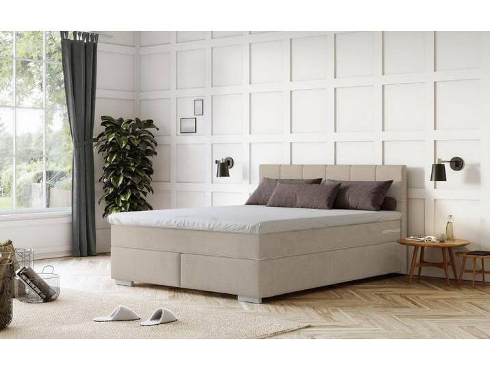 COTTA Boxspringbett Simba, grau, 5-Zonen-Taschen-Federkernmatratze, 5-Zonen-Taschen-Federkernmatratze, platinum COTTA Boxspringbett Simba, grau, 5-Zonen-Taschen-Federkernmatratze, 5-Zonen-Taschen-Federkernmatratze, platinum von Cotta