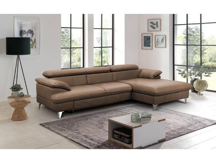 COTTA Ecksofa David Echtleder, Echtleder mit Schlaffunktion & Bettkasten, braun, cappucino COTTA Ecksofa David Echtleder, Echtleder mit Schlaffunktion & Bettkasten, braun, cappucino von Cotta