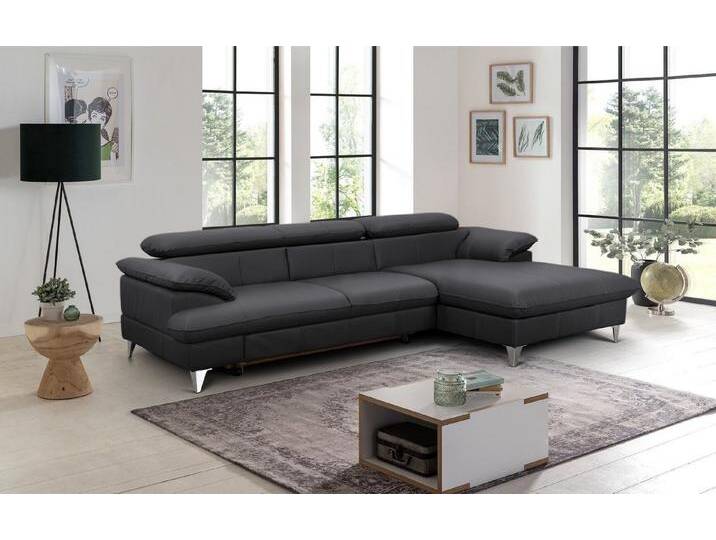 COTTA Ecksofa David Echtleder, Echtleder mit Schlaffunktion & Bettkasten, schwarz, schwarz COTTA Ecksofa David Echtleder, Echtleder mit Schlaffunktion & Bettkasten, schwarz, schwarz von Cotta