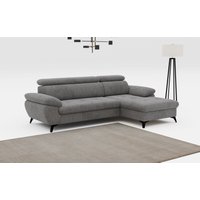COTTA Ecksofa "Hudson L-Form", mit Kopfteilverstellung, wahlweise mit Bettfunktion & Bettkasten von Cotta
