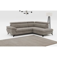 COTTA Ecksofa "Hudson L-Form", mit Kopfteilverstellung, wahlweise mit Bettfunktion & Bettkasten von Cotta