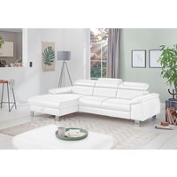 COTTA Ecksofa Komaris, Ecksofa, wahlweise mit RGB-LED-Beleuchtung und Bettfunktion/Bettkasten von Cotta