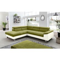 COTTA Ecksofa "Komaris L-Form, B: 249 cm" mit Kopfteilverstellung, optional Bettfunktion, Bettkasten & Licht von Cotta