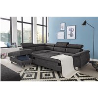 COTTA Ecksofa "Komaris L-Form mit Kopfteilverstellung", wahlweise mit Bettfunktion, Bettkasten & Beleuchtung von Cotta