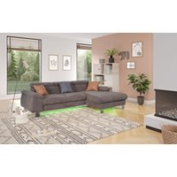 COTTA Ecksofa Komaris, Ecksofa, wahlweise mit RGB-LED-Beleuchtung und Bettfunktion/Bettkasten von Cotta