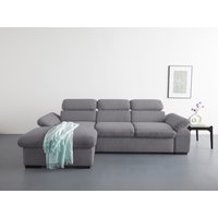 COTTA Ecksofa "Lola L-Form mit Kopfteilfunktion & Hocker", (Set, mit Hocker), wahlweise mit Bettfunktion, Bettkasten & Armteilverstellung von Cotta