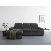 COTTA Ecksofa "Lola L-Form mit Kopfteilfunktion & Hocker", (Set, mit Hocker), wahlweise mit Bettfunktion, Bettkasten & Armteilverstellung von Cotta