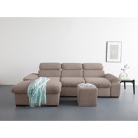 COTTA Ecksofa "Lola L-Form", (Set, mit Hocker) von Cotta