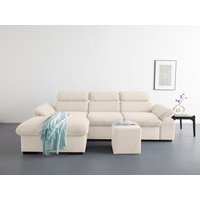 COTTA Ecksofa "Lola L-Form", (Set, mit Hocker) von Cotta