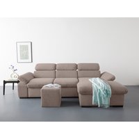 COTTA Ecksofa "Lola L-Form", (Set, mit Hocker) von Cotta