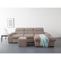 COTTA Ecksofa "Lola L-Form", (Set, mit Hocker) von Cotta