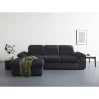 COTTA Ecksofa "Lola L-Form mit Kopfteilfunktion & Hocker", (Set, mit Hocker), wahlweise mit Bettfunktion, Bettkasten & Armteilverstellung von Cotta