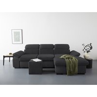 COTTA Ecksofa "Lola L-Form mit Kopfteilfunktion & Hocker", (Set, mit Hocker), wahlweise mit Bettfunktion, Bettkasten & Armteilverstellung von Cotta