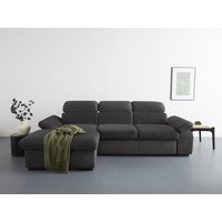 COTTA Ecksofa "Lola L-Form mit Kopfteilfunktion & Hocker", (Set, mit Hocker), wahlweise mit Bettfunktion, Bettkasten & Armteilverstellung von Cotta
