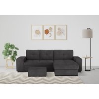 COTTA Ecksofa "Mattina L-Form", mit Hocker, wahlweise mit Bettfunktion & Bettkasten von Cotta