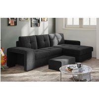 COTTA Ecksofa "Mattina L-Form", inkl. Hocker, wahlweise mit Bettfunktion und Bettkasten von Cotta