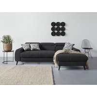 COTTA Ecksofa "Mia L-Form mit 3 Zierkissen" wahlweise mit Bettfunktion, Bettkasten, Beleuchtung & Wireless-Charger von Cotta
