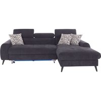 COTTA Ecksofa "Mia L-Form mit 3 Zierkissen" wahlweise mit Bettfunktion, Bettkasten, Beleuchtung & Wireless-Charger von Cotta