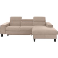 COTTA Ecksofa "Morven L-Form mit Kopfteilverstellung" wahlweise mit Bettfunktion, Bettkasten & Wireless-Charger von Cotta