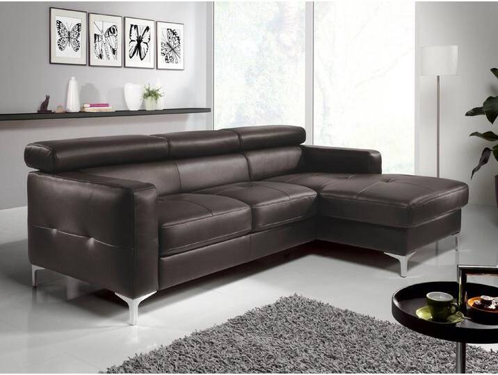 COTTA Ecksofa Sammy Echtleder mit Recamiere, Echtleder mit Schlaffunktion und Bettkasten, braun, dunkelbraun COTTA Ecksofa Sammy Echtleder mit Recamiere, Echtleder mit Schlaffunktion und Bettkasten, braun, dunkelbraun von Cotta