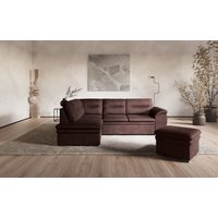COTTA Ecksofa "Leandra L-Form", wahlweise mit Bettfunktion und Bettkasten von Cotta