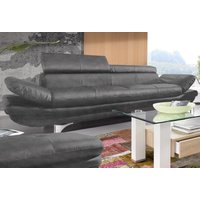 COTTA Polstergarnitur "Enterprise" Set, Set bestehend aus: 3-Sitzer mit Arm- & Kopfteilverstellung & Hocker von Cotta