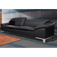 COTTA Polstergarnitur "Teresa", (Set), Set bestehend aus: 3-Sitzer mit Kopfteilverstellung & Hocker von Cotta