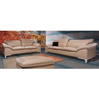 COTTA Polstergarnitur "Teresa", (Set), Set bestehend aus: 3-Sitzer mit Kopfteilverstellung & Hocker von Cotta
