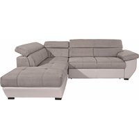 COTTA Polstergarnitur "Speedway L-Form", (Set), Set bestehend aus: Ecksofa mit Kopfteilverstellung & Hocker von Cotta
