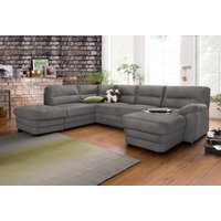 COTTA Polstergarnitur "Royale U-Form", (Set), Set bestehend aus: Wohnlandschaft & Hocker von Cotta