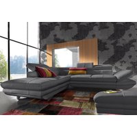 COTTA Polstergarnitur "Enterprise L-Form", (Set), Set bestehend aus: Ecksofa mit Arm- & Kopfteilverstellung & Hocker von Cotta