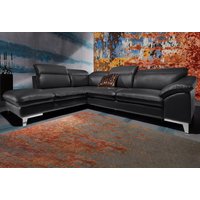 COTTA Polstergarnitur "Teresa L-Form", (Set), Set bestehend aus: Ecksofa mit Kopfteilverstellung & Hocker von Cotta