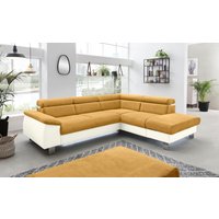 COTTA Polstergarnitur "Komaris", (Set), Set: bestehend aus Ecksofa und Hocker, Kopfteilverstellung von Cotta